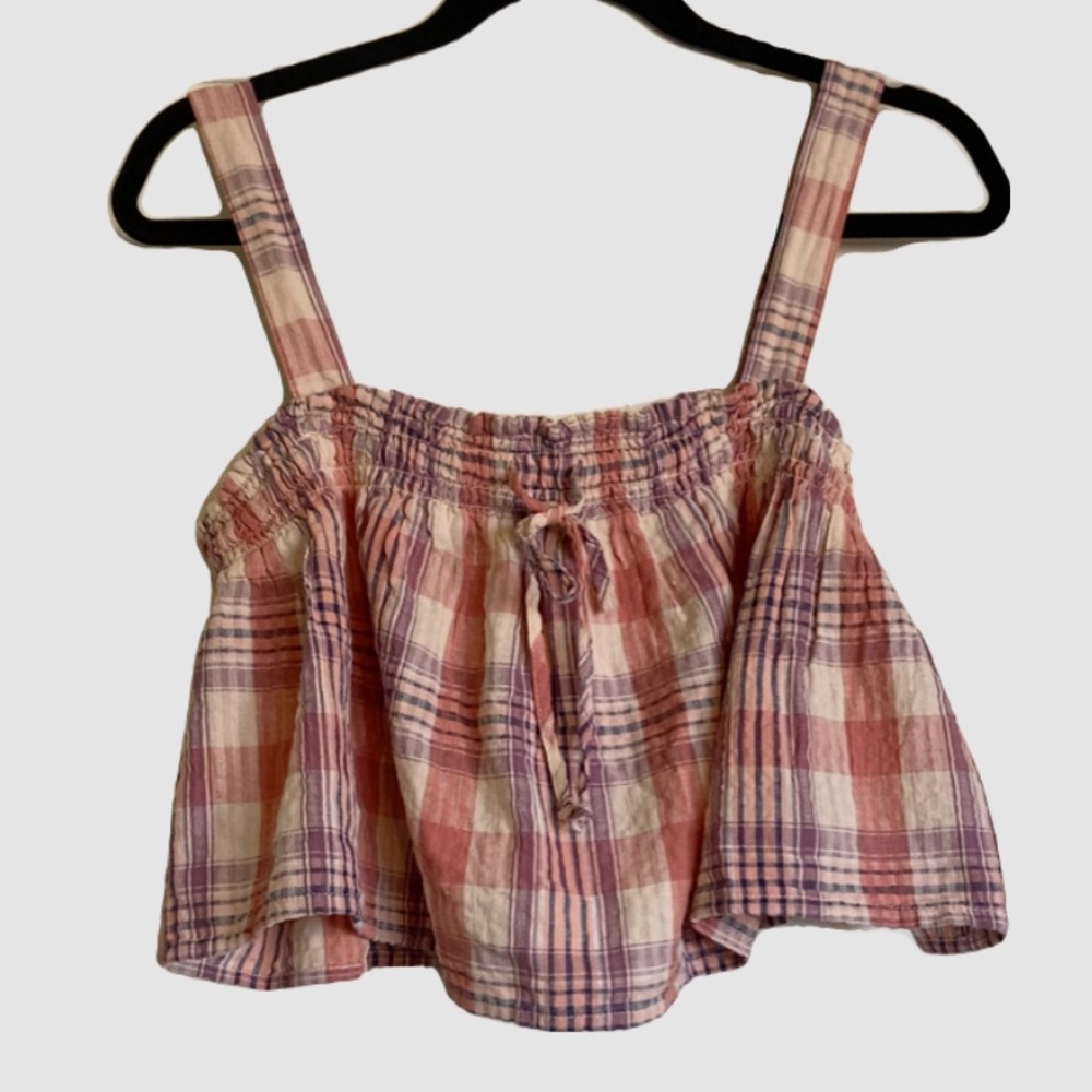 American Eagle Cropped Smock Top